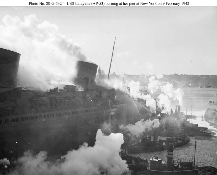 SS Normandie Fire - Fire Fighter - America's Fireboat